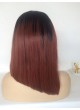 Elwigs custom order  Full lace wig pre plucked hair line baby hair 100% human hair 8A + quality straight Bob style 1b/613 color virgin hair